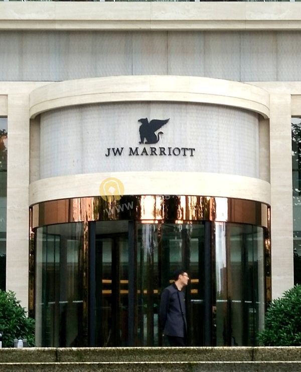 上海JW萬豪酒店標(biāo)識門頭設(shè)計