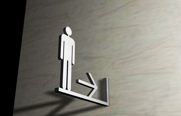 洗手間金屬立體字標識