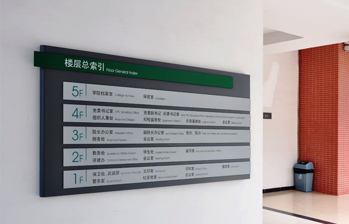學(xué)校樓層總索引