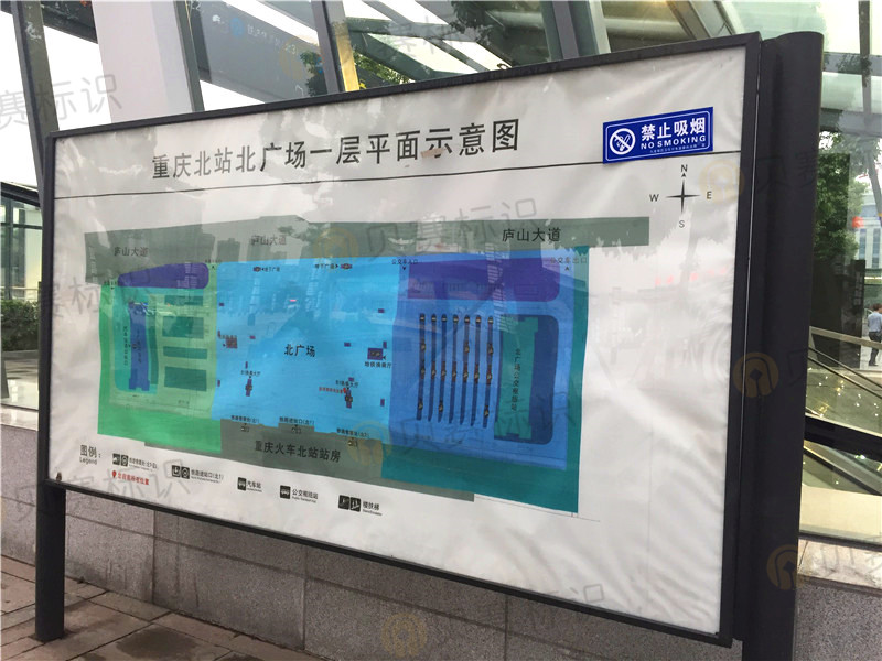 重慶北站廣場平面圖